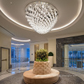 Customized Large Hotel Luxury Large Hanging Lighting LED Pendant Lights Lobby Drop Chandelier